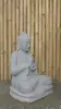 Product image 4 of the product “Seated Buddha made of Riverstone in Dharmachakra position - gesture of wheel of the teaching of Dharma. About 61cm height. ”